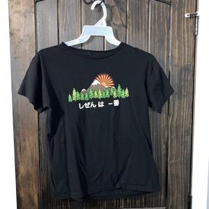 Mt. Fuji with sun Tee shirt